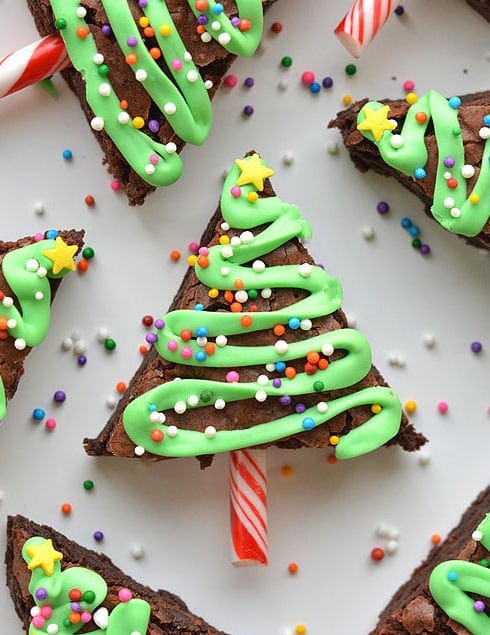 Best Christmas Cookies Recipe 2017: Christmas Tree Brownies 2018