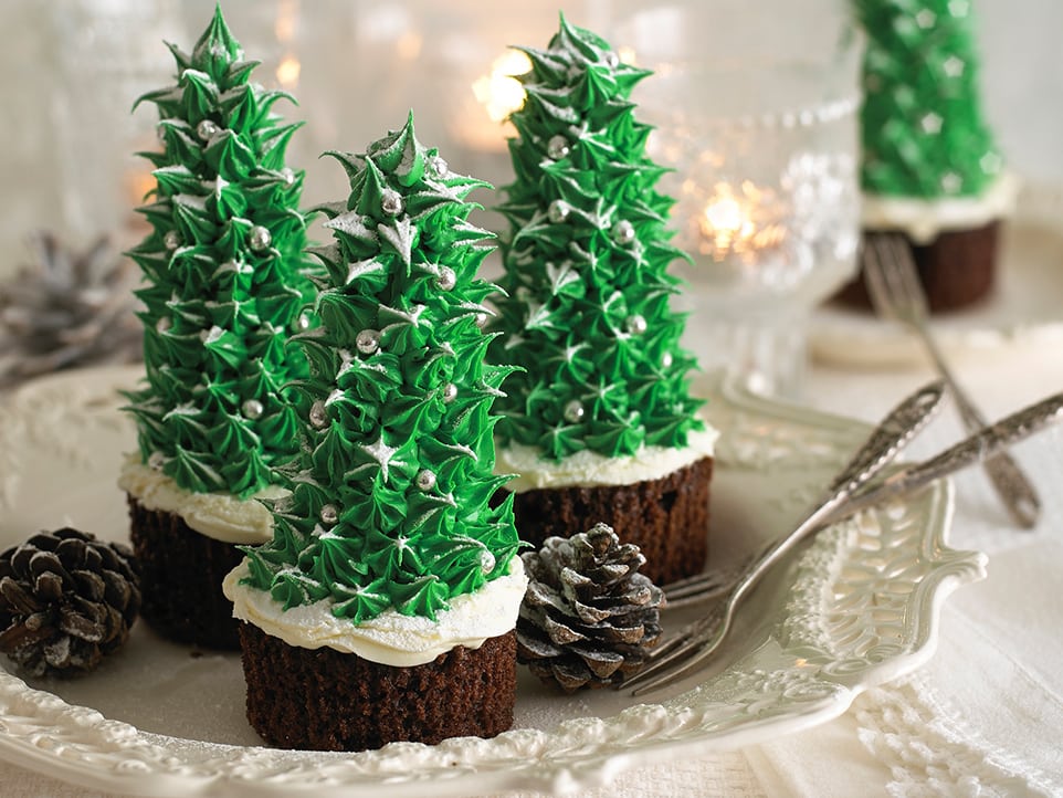 Best Christmas Cupcakes Recipe 2017: Elegant Christmas Trees