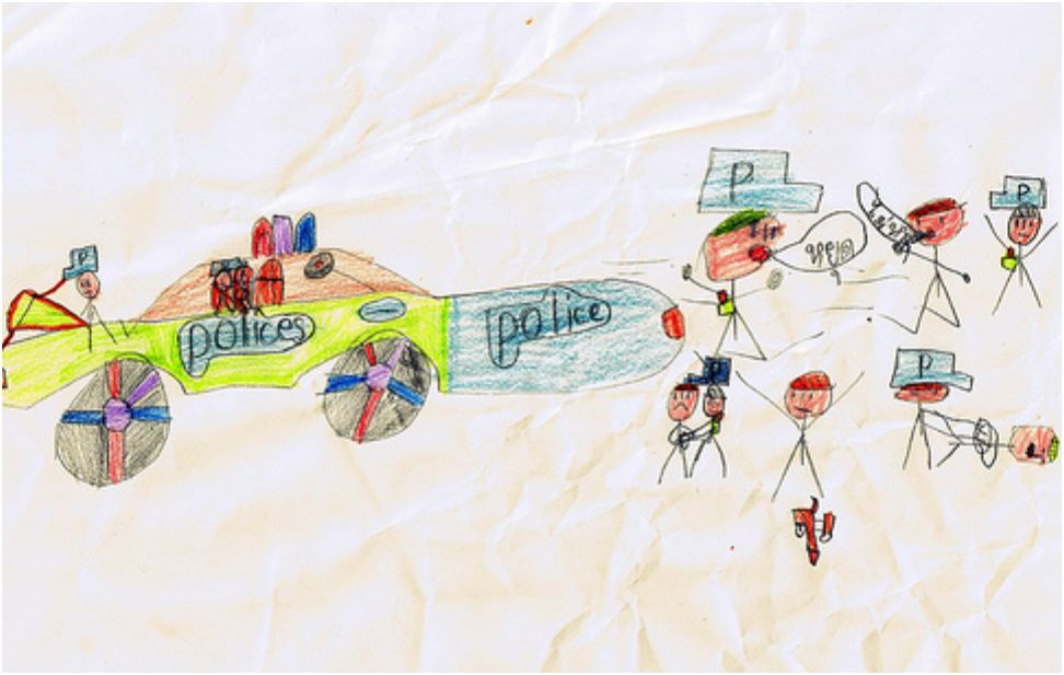 kids-drawings-police