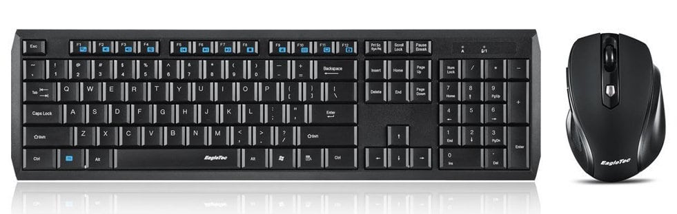 Best Wireless Keyboard 2017: Eagletec Combo Keyboard With Mouse
