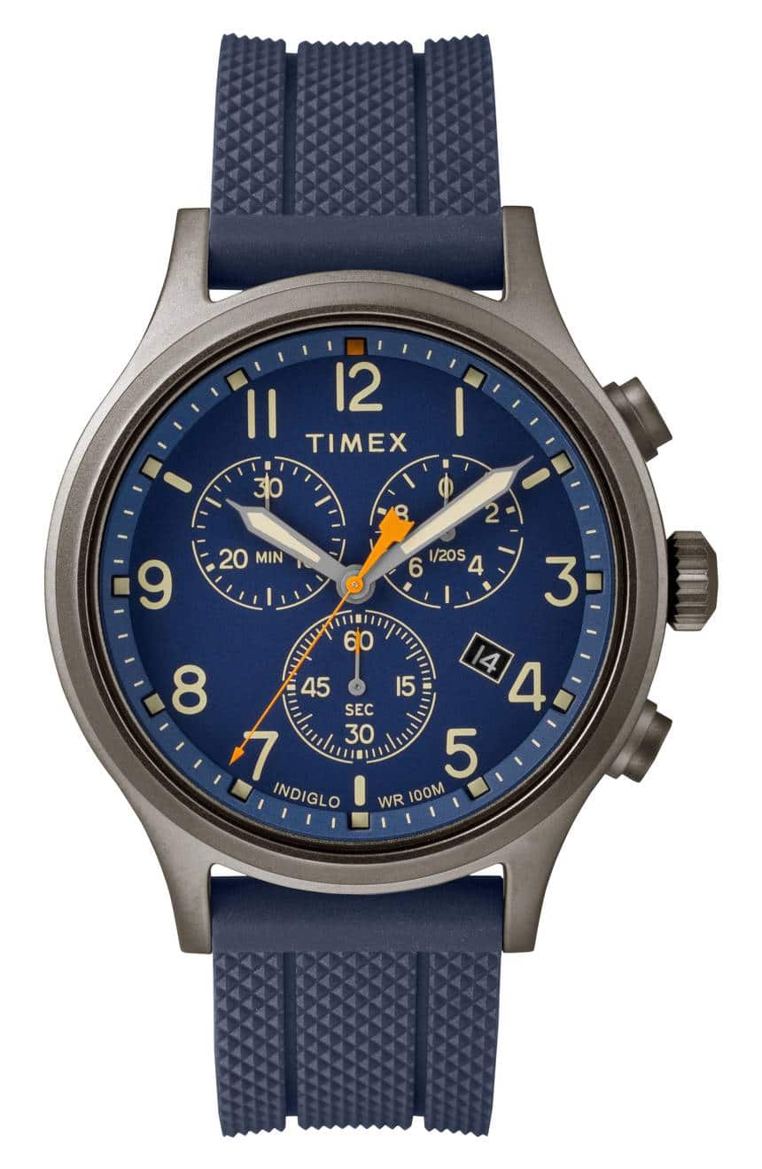 Men's Wrist Watch 2018: Timex Silicone Blue Watch 2022