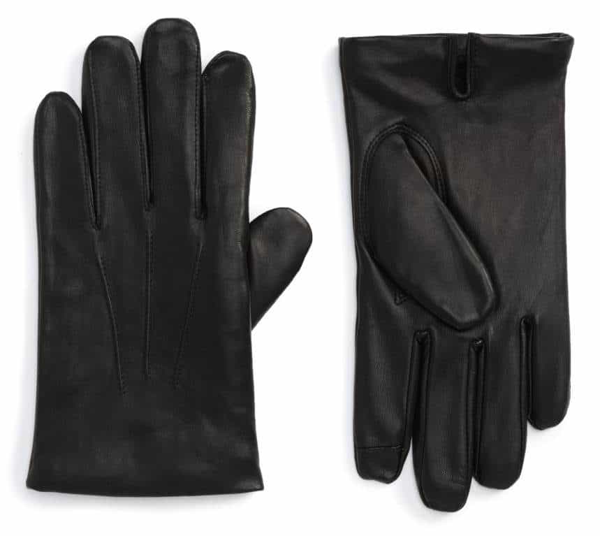 Best Mens Winter Gloves 2018: Nordstrom Black Leather
