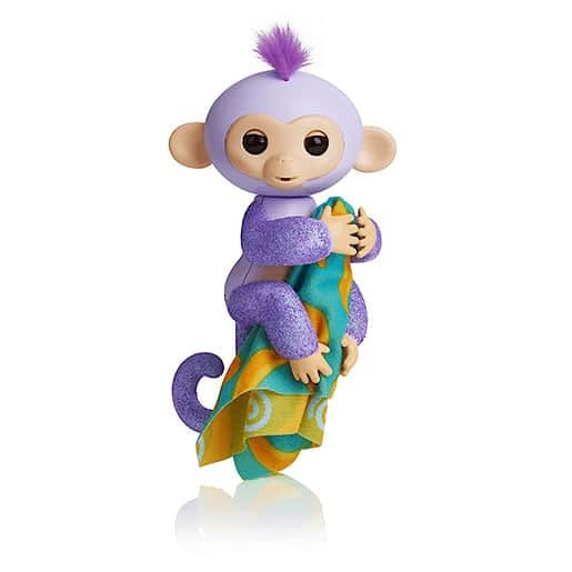 Fingerlings Glitter Monkey 2017: Purple Fingerlings Glitter with Blanket 2018