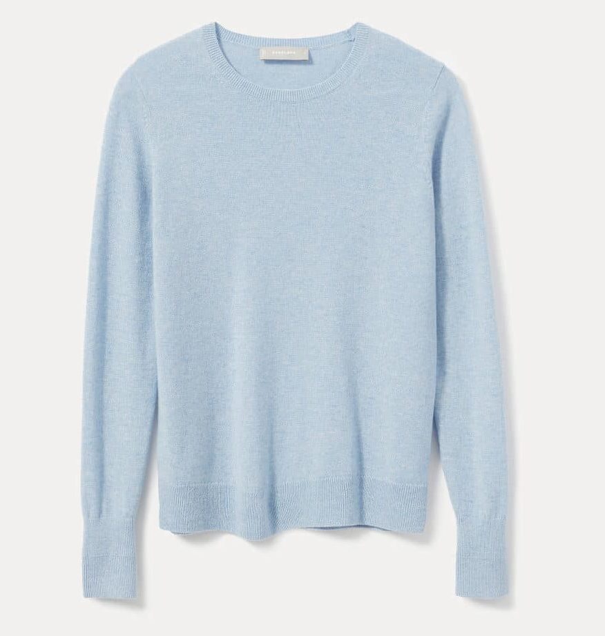 Sister Gift Ideas 2022: Everlane Cashmere Sweater in Blue 2022
