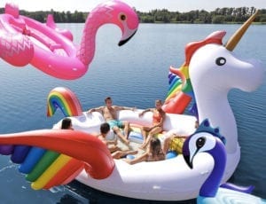 Where to Find Giant Party Bird Island Floats with Unicorn, Flamingo, Peacock Sams Club 2018