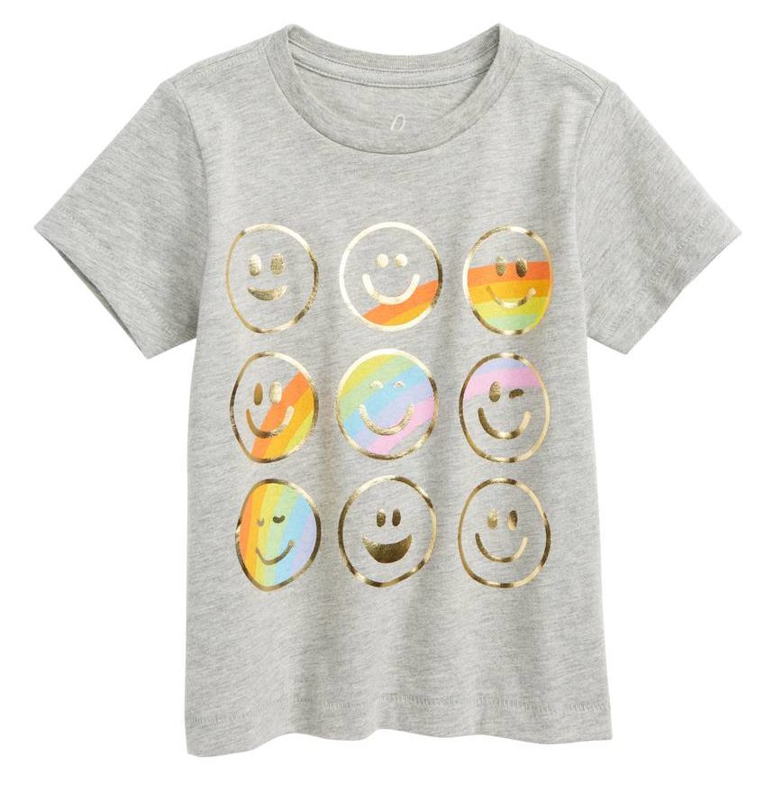 Kids Graphic T-Shirts 2018: Toddler Girl Emoji Tee
