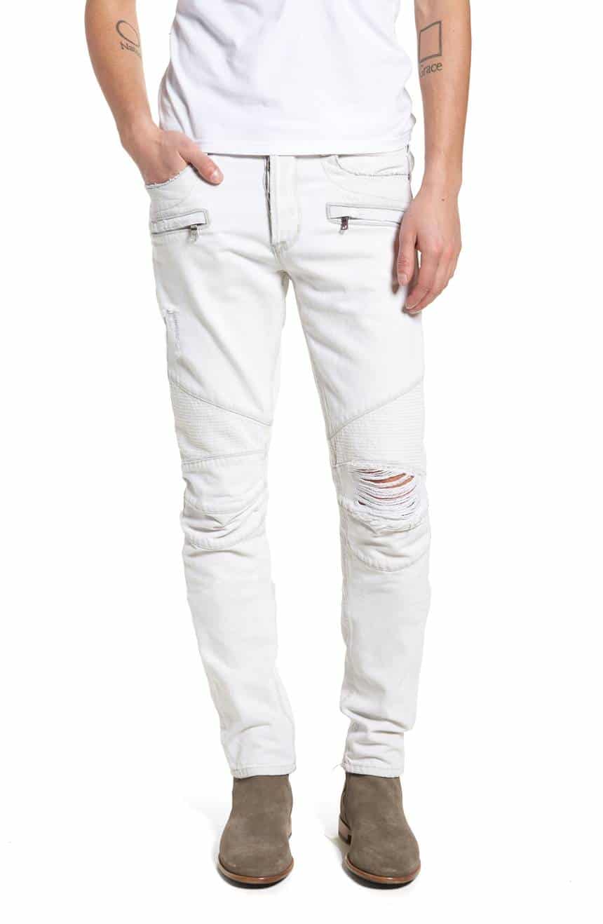 White Jeans for Men 2018: Mens Hudson Ripped White Summer Denim 2022