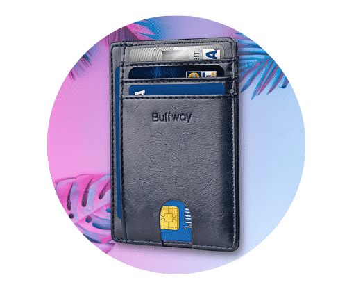 Buffway Wallet with RFID Blocking