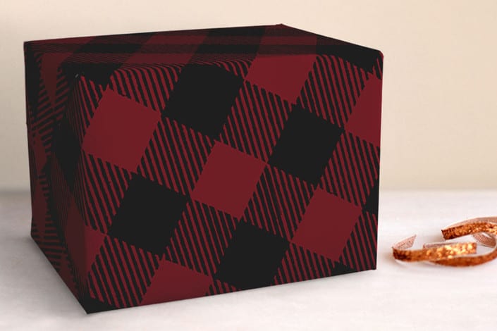 Christmas Wrapping Paper 2018: Buffalo Check Plaid in Red & Black 2022