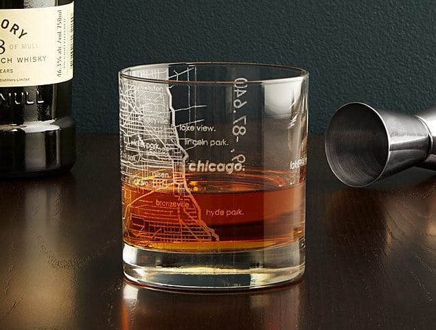Unique Groomsmen Gifts 2022: City Map Glass