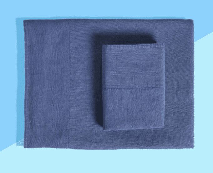 Best Linen Sheets 2022: Serena & Lily Blue Set