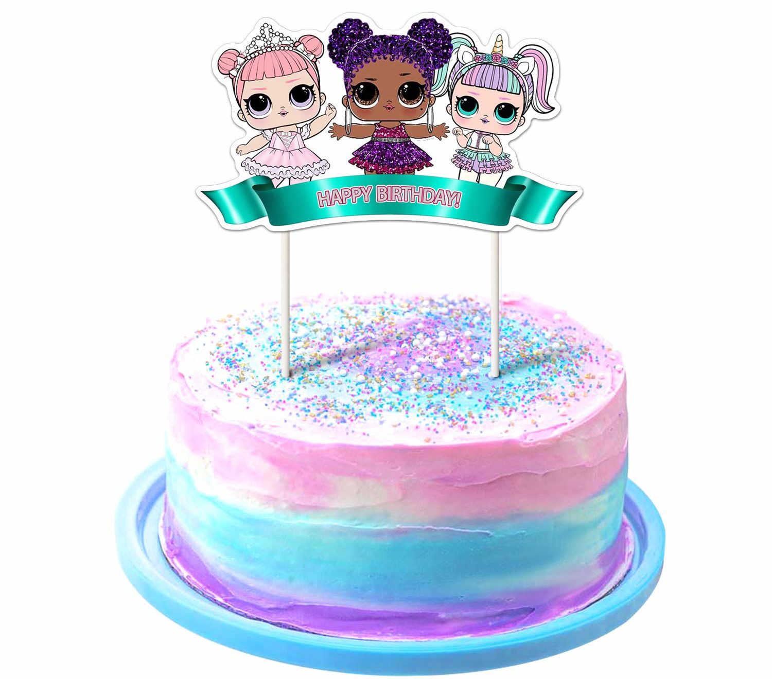 Cheap LOL Surprise Party Supplies 2022: Birthday Cake Topper 2022