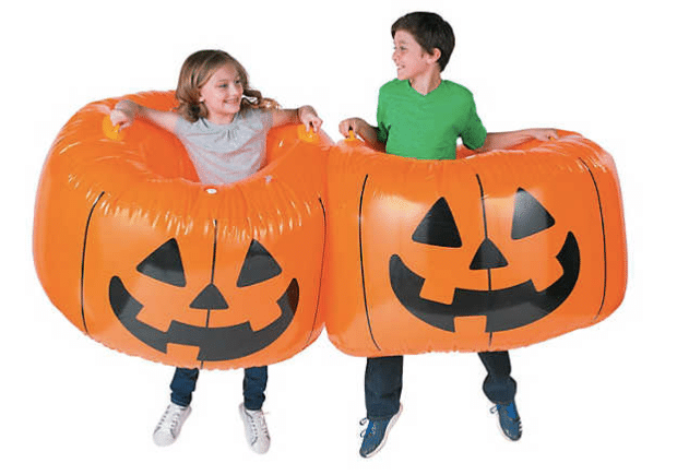 Halloween Games For Kids 2022: Inflatable Pumpkin Body Bump