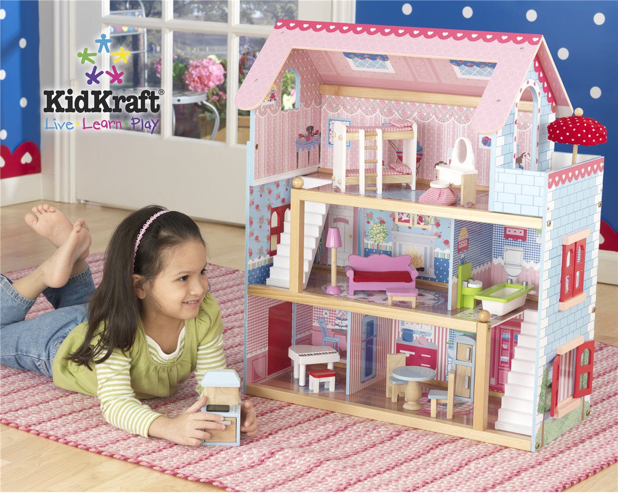 Best Dollhouses 2022: Kid Kraft Doll House With Furniture 2022