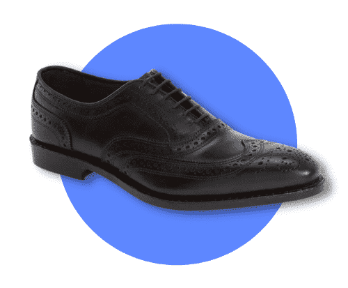 Allen Edmonds Black Formal Shoes - Wingtops