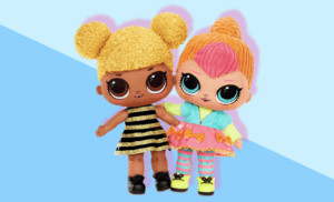LOL Surprise Plush Huggable 2022 - Neon QT and Queen Bee