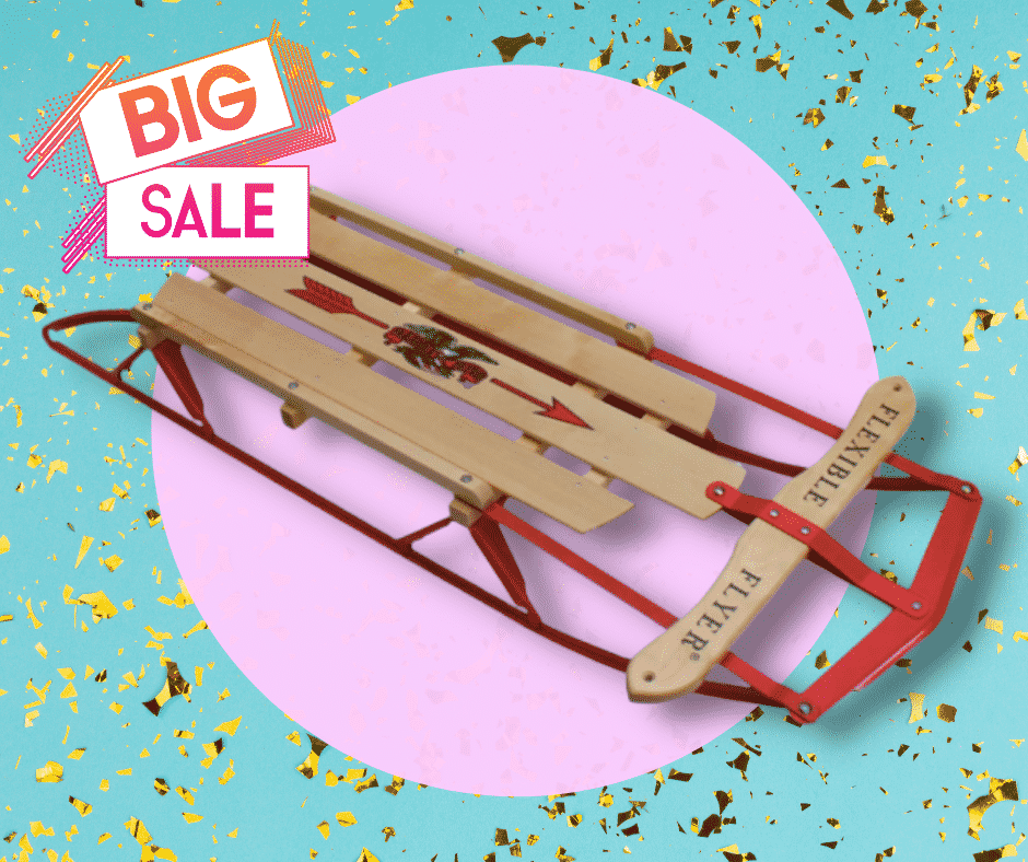 Snow Sled Deals on Memorial Day 2022!! - Sale on Sleds Wood, Metal, Plastic