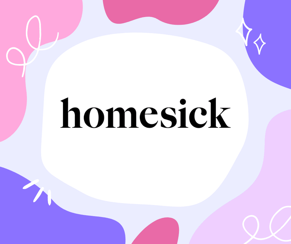 Homesick Promo Code January 2022 - Coupon & Sale